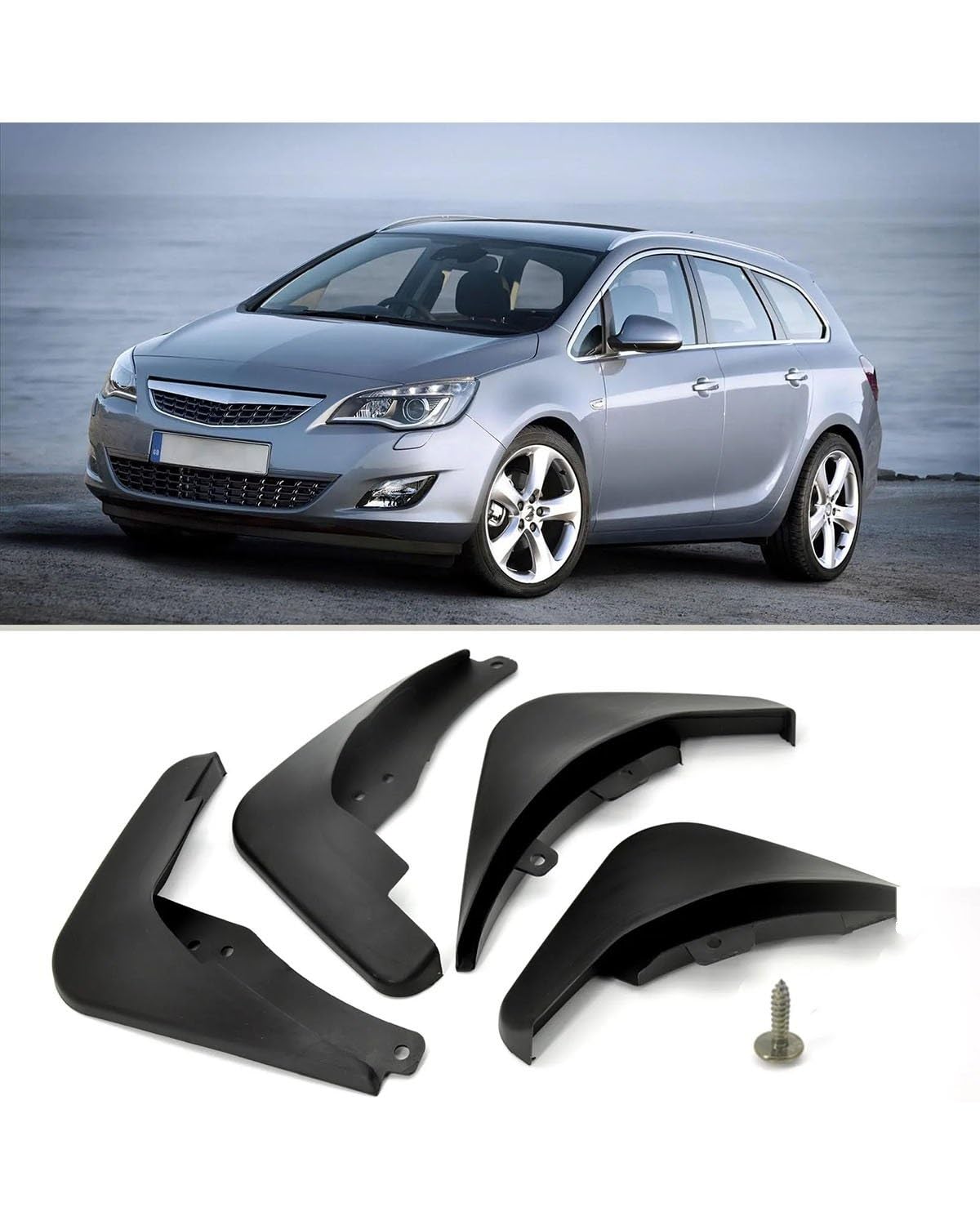 YYGGWL Car Mud Flaps For Vauxhall For Astra J For Buick Verano 2010 2010 2011 2012-2016 Mud Flaps Mudflaps Splash Guards Mud Flap Mudguards Car Mudguard