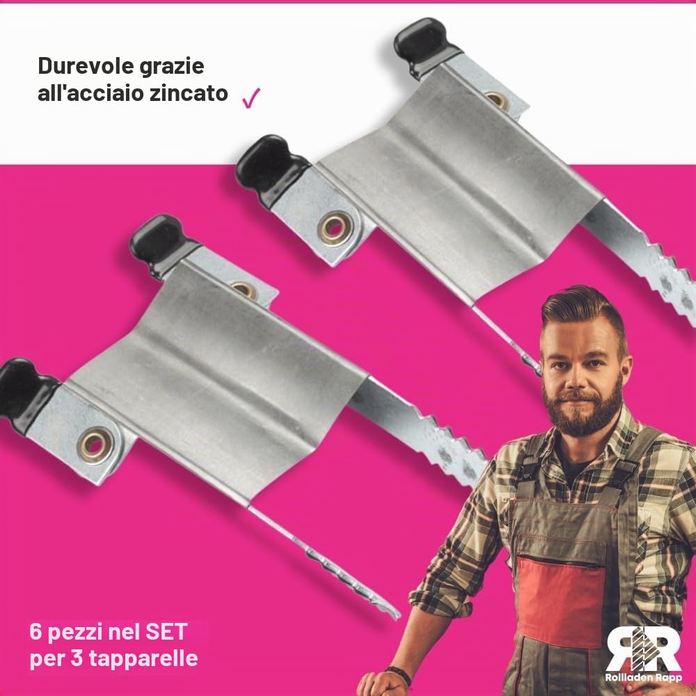 Morsetto per tapparelle antifurto di sicurezza – Set da 6 pezzi