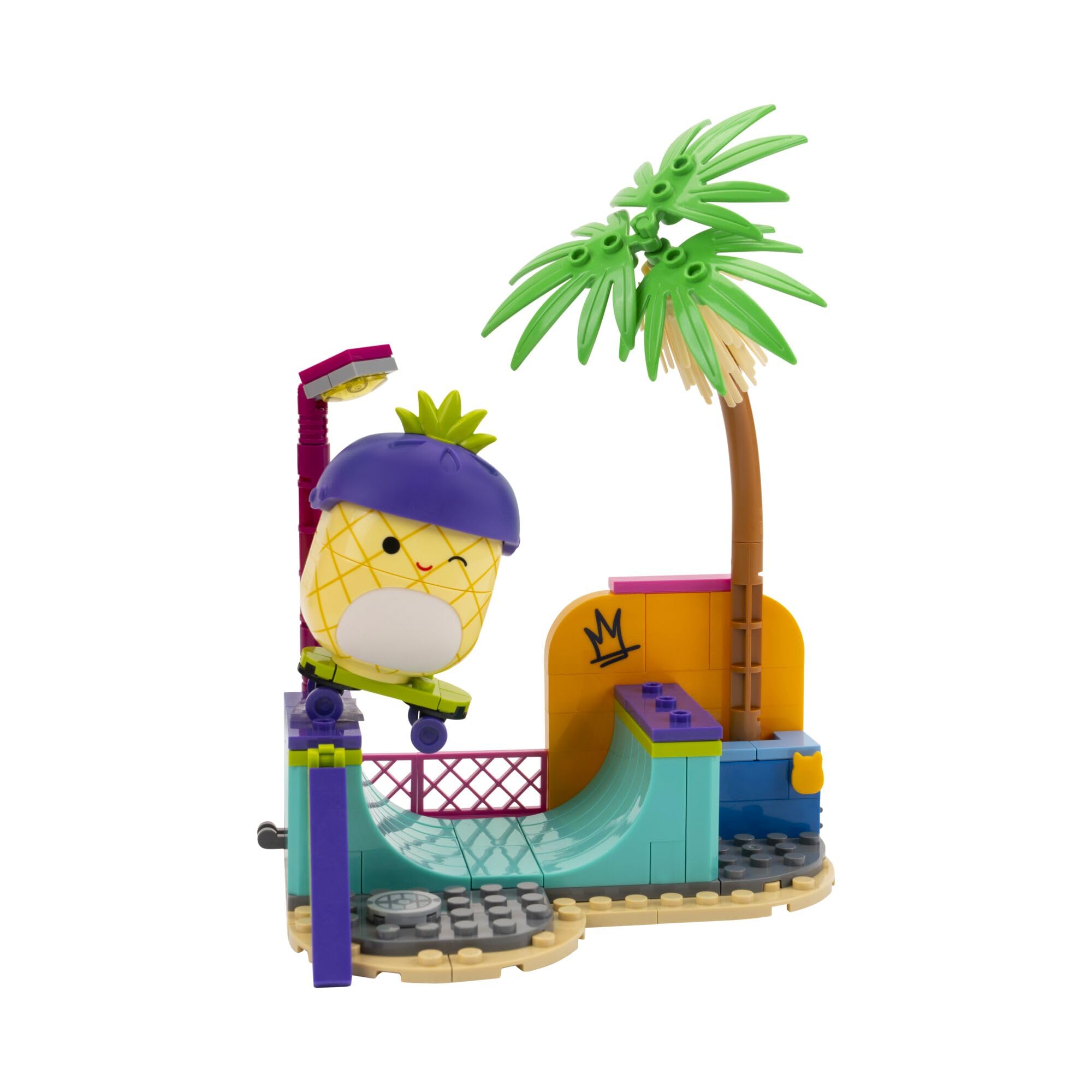 BLDR Squishmallows Maui's Skatepark Building Set - Maui the Pineapple Buildable Figure - Squishmallows Fans 8+, 0244 - Image 4