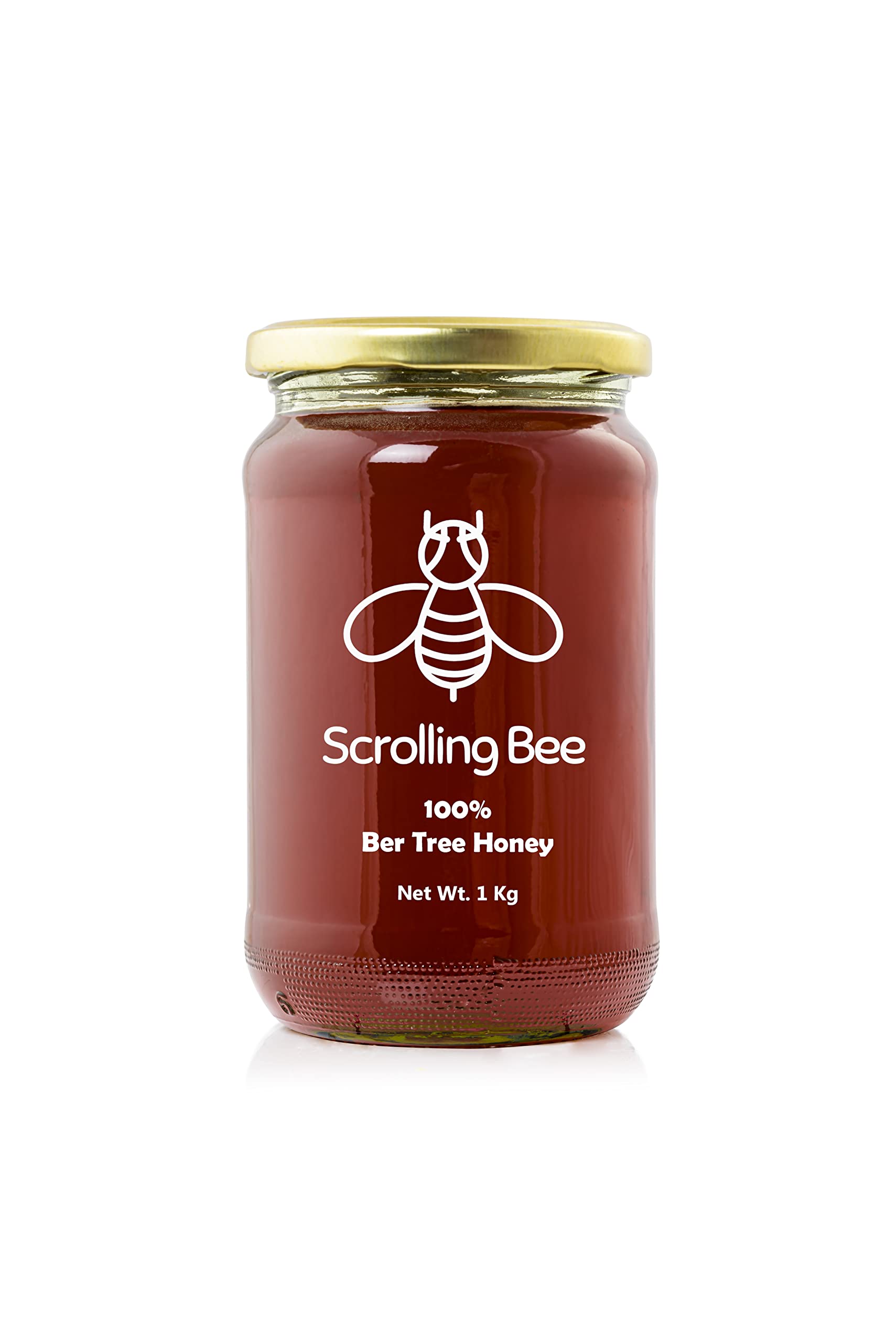 Scrolling Bee Ber Tree Honey Raw Organic Honey Natural Unprocessed Unheated Original Forest Farm Honey (1 Kg)