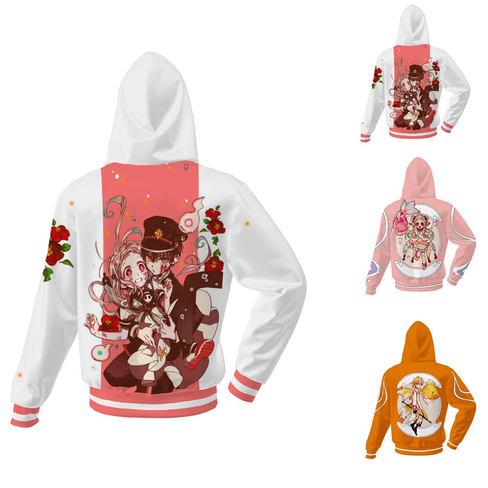 Toilet Bound Hanako Kun Hoodie Yashiro Cosplay Costume Anime Clothes Women Girls (Hanako-kun Hoodie, X-Large)