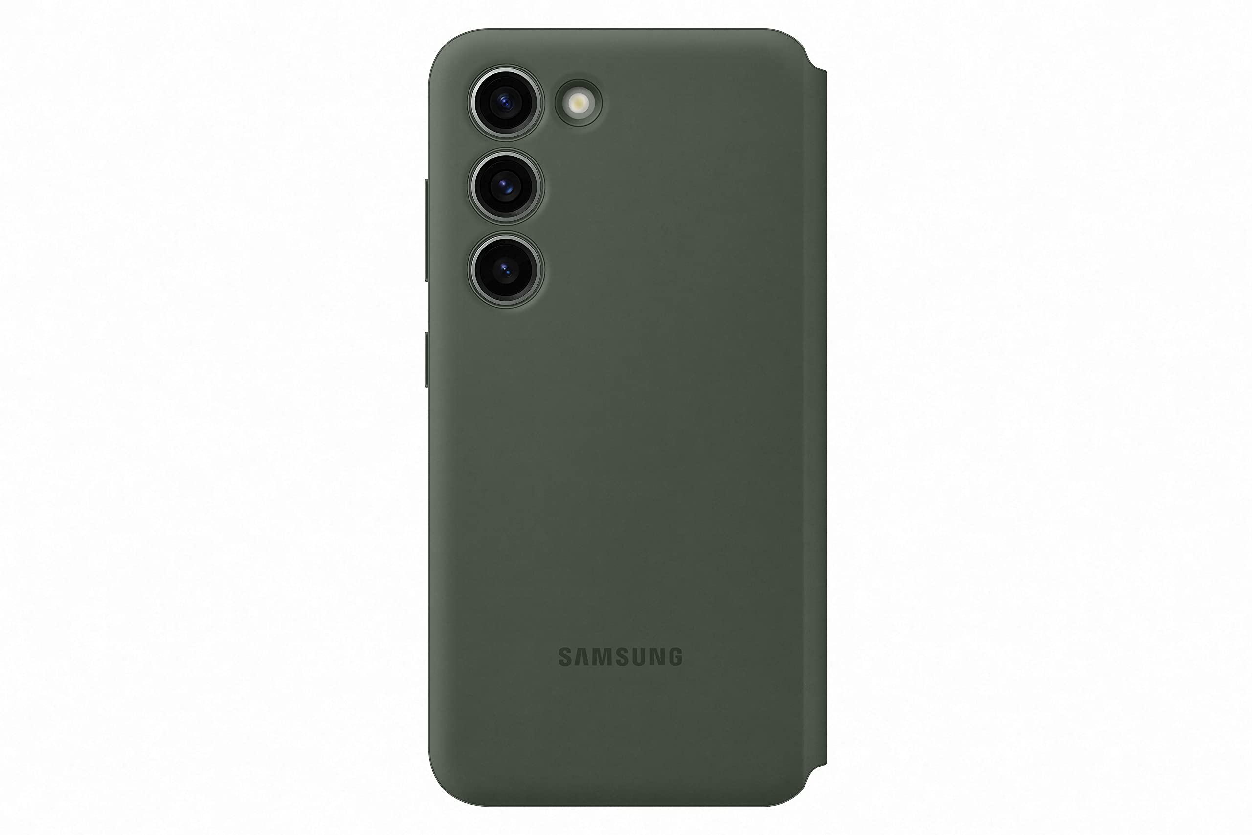 Samsung Smart View Wallet Smartphone Case EF-ZS911 für Galaxy S23, Handy-Hülle, Kartenfach, Sichtfenster, Khaki