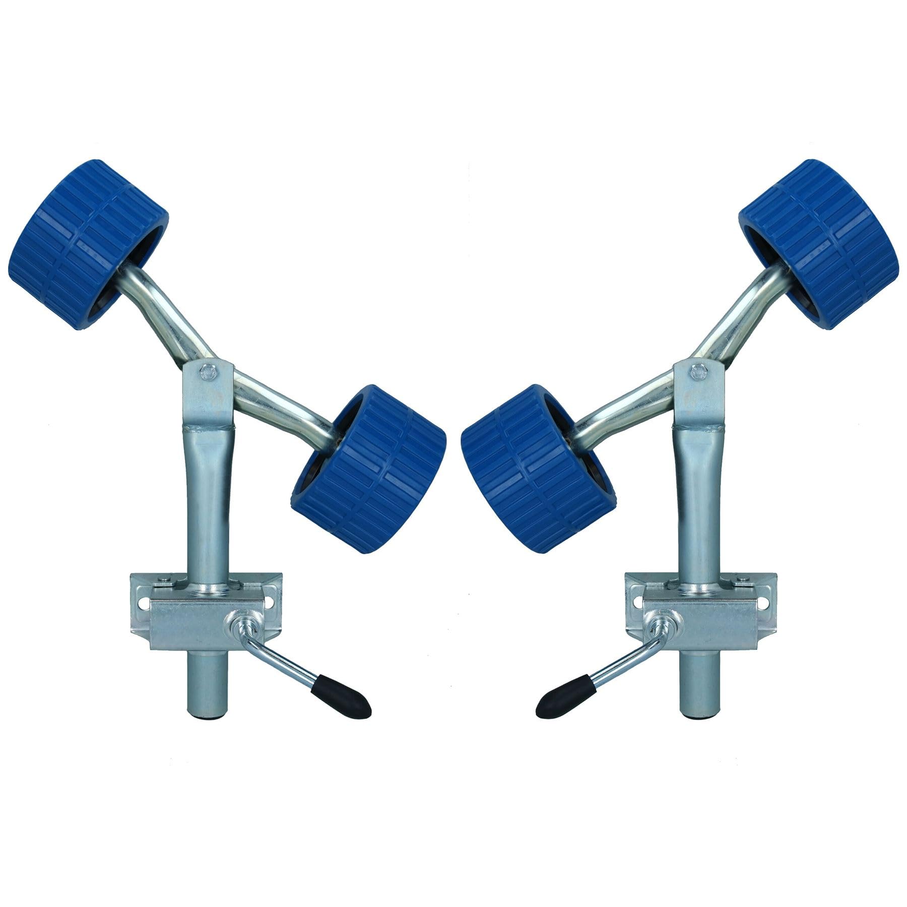 AB Tools 2 Pack Boat Roller Wing Bracket & Stem Post with Non Marking Rollers Trailer