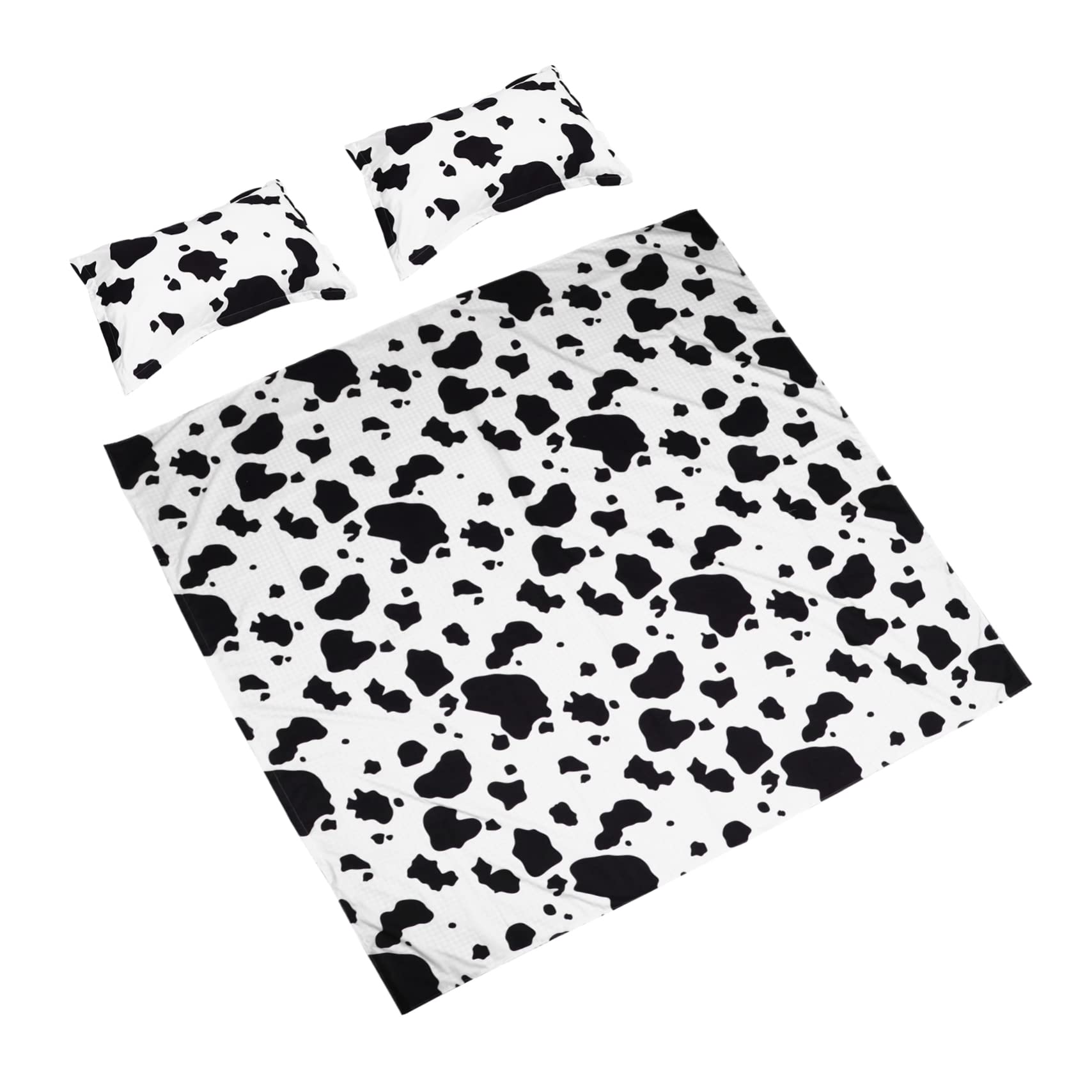Linge de lit coton motif vache ensemble de literie 3 pièces pour adulte