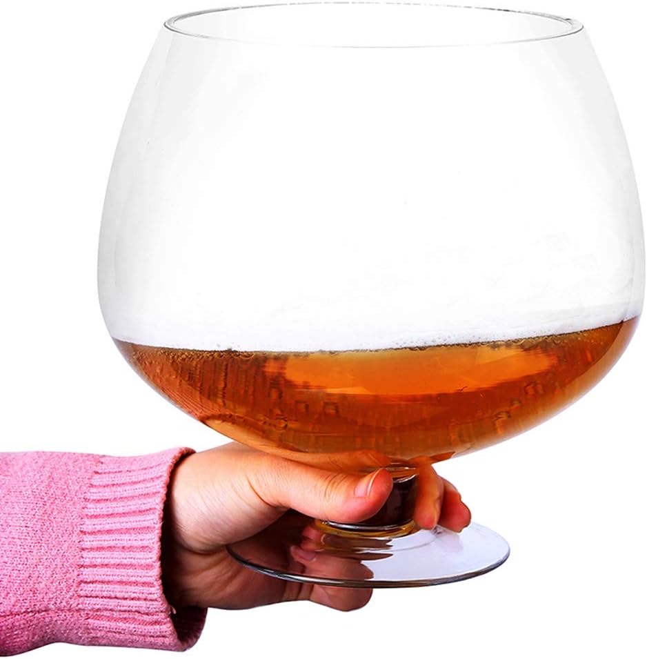 特大赤ワイングラス 巨大な大容量ビールグラス 大きな赤ワイングラス ギフトパーティーカップ (Color : 3500ml)