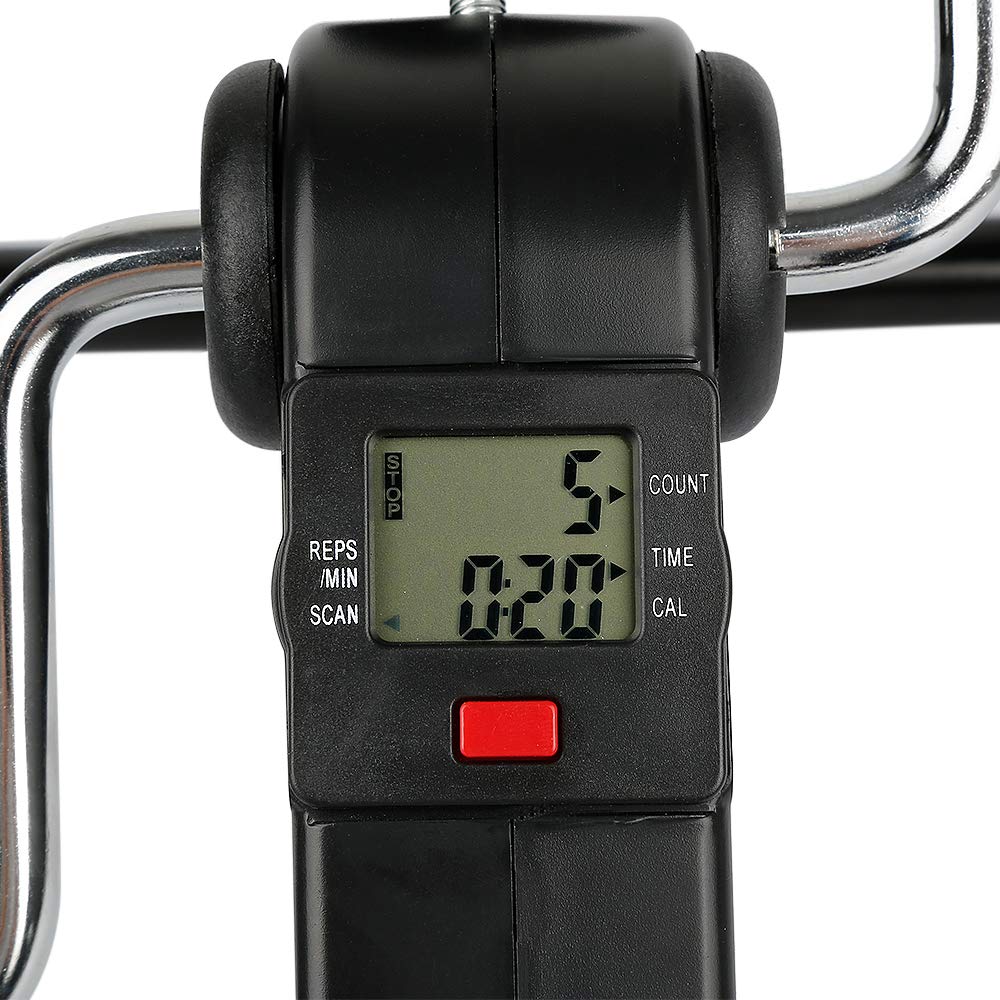 Mini Heimtrainer, Pedaltrainer Mini Bike Heimtrainer Arm- und Beintrainer Fitness Trainer Senioren | pedalo fußtrainer mit LCD und Einstellbarer Widerstand