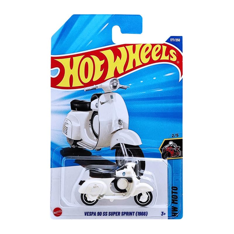 Hot Wheels 2025 Vespa 90 SS Super Sprint (1966) Ages 3 and Up 177/250 (White)-picture-48