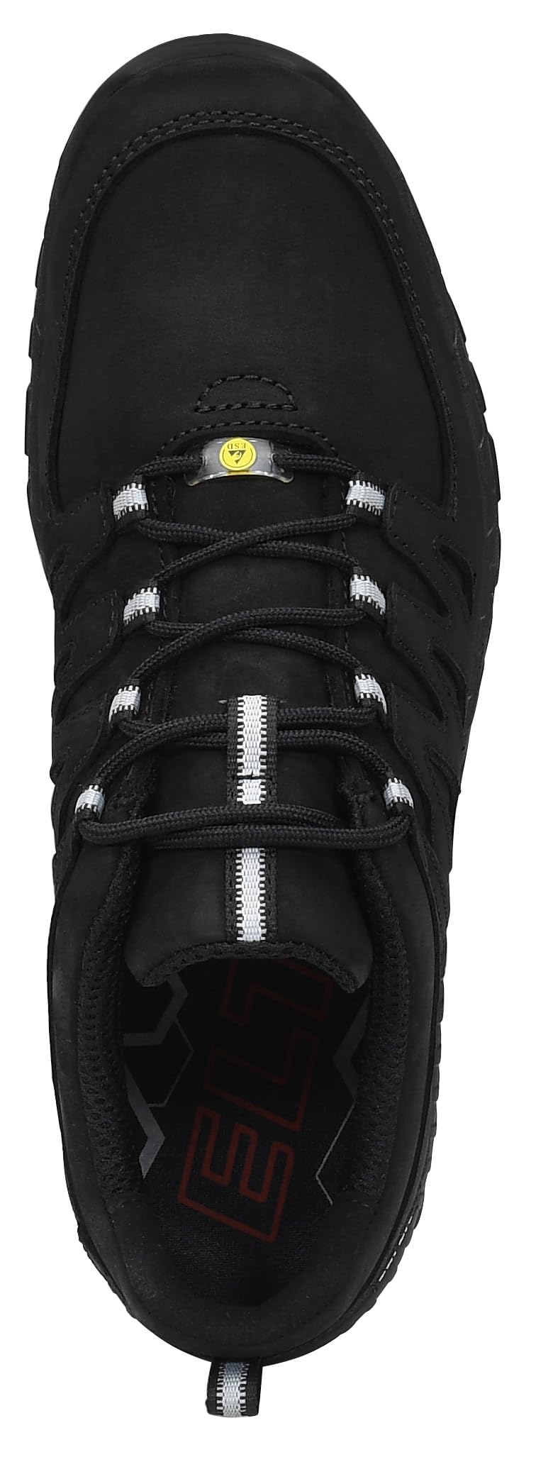 ELTEN Maddox Black Leather Low ESD O2 | Berufsschuhe für Damen & Herren, ohne Schutzkappe, leicht, atmungsaktiv
