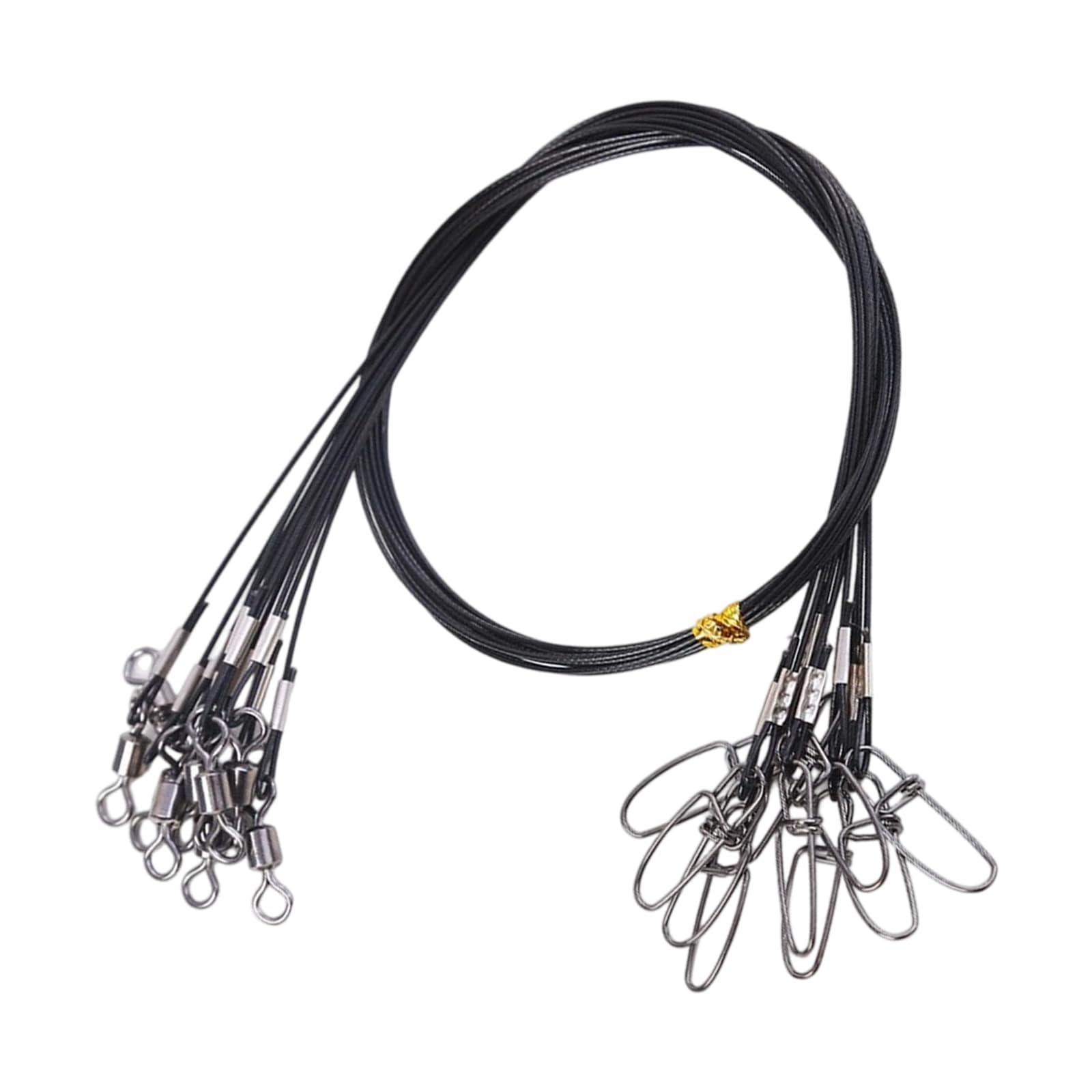XuQiZZpp 10pcs Stainless Fishing Rigs High Strength Leader Line Wire Leader for Lures Hook