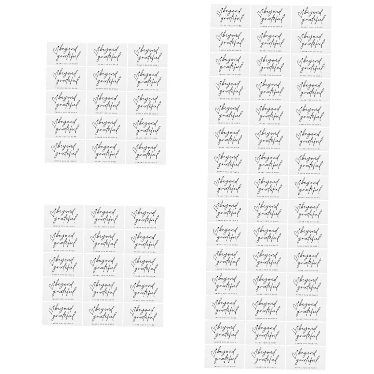 HOMSFOU 5 Series Tarjetas De Agradecimiento Con Sobres Tarjetas Decorativas Negocios Agradecimientos Boutiques Y 150 Piezas X 5