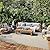 Nourison Courtyard Indoor/Outdoor Ivory Silver 8' x 10' Area Rug, Geometric, Easy Cleaning, Non Shedding, Bed Room, Living Room, Dining Room, Deck, Patio, Backyard (8x10)