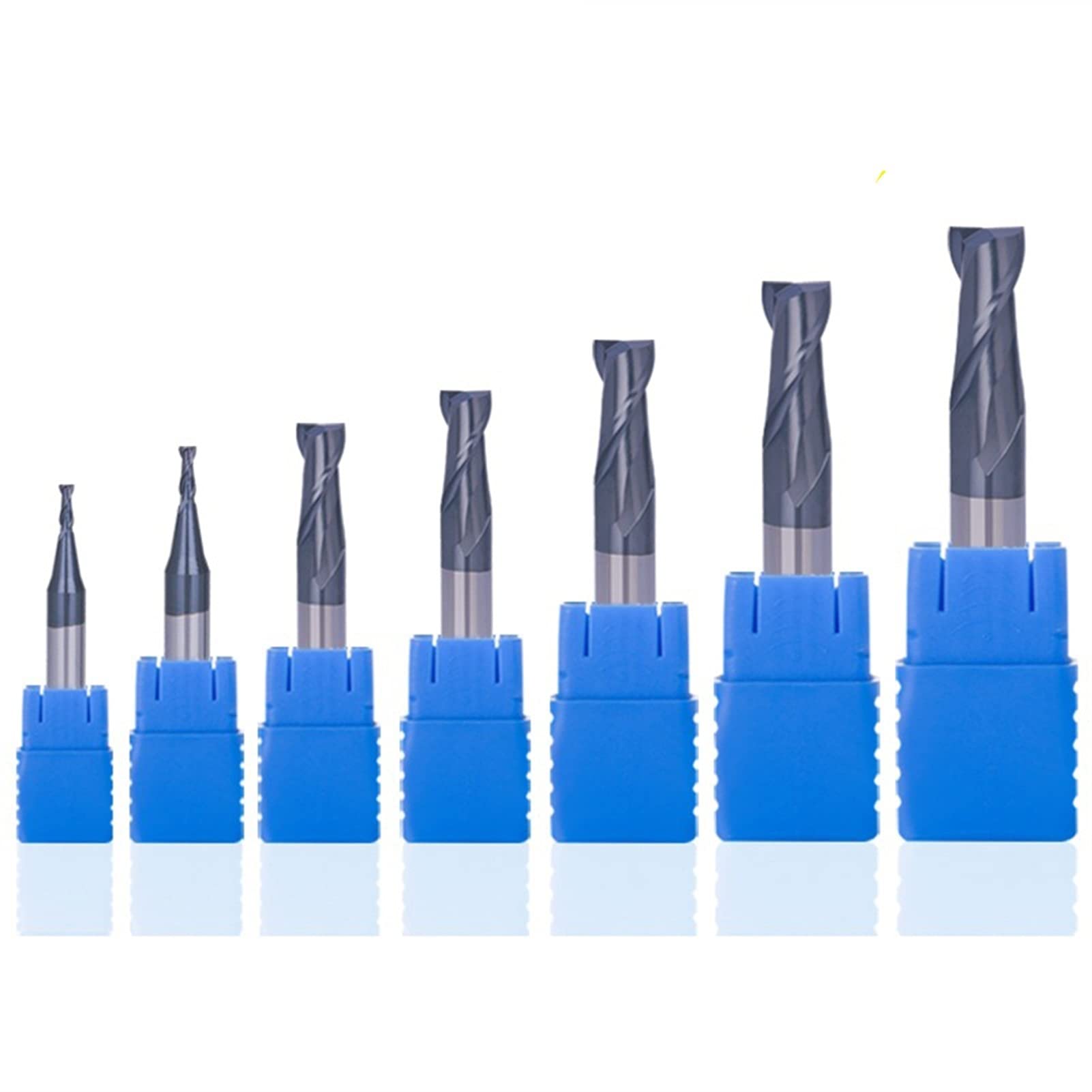 TTT Espiga HRC50 2 FLUTE ENDMILLS CNC Herramientas de corte CORTE Aleación de carburo fresado Tungsteno Acero cortador de fresado ( Cutting Edge Diameter : 10pcs , Dimensions : 2X4DX50L 2F )