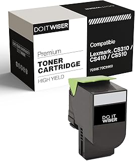 Do it Wiser Compatible Toner Cartridge Replacement for Lexmark 701HK CS310n CS310dn CS410n CS410dn CS410dtn CS510de CS510dte 70C1HK0 (4,000 Pages, Black)
