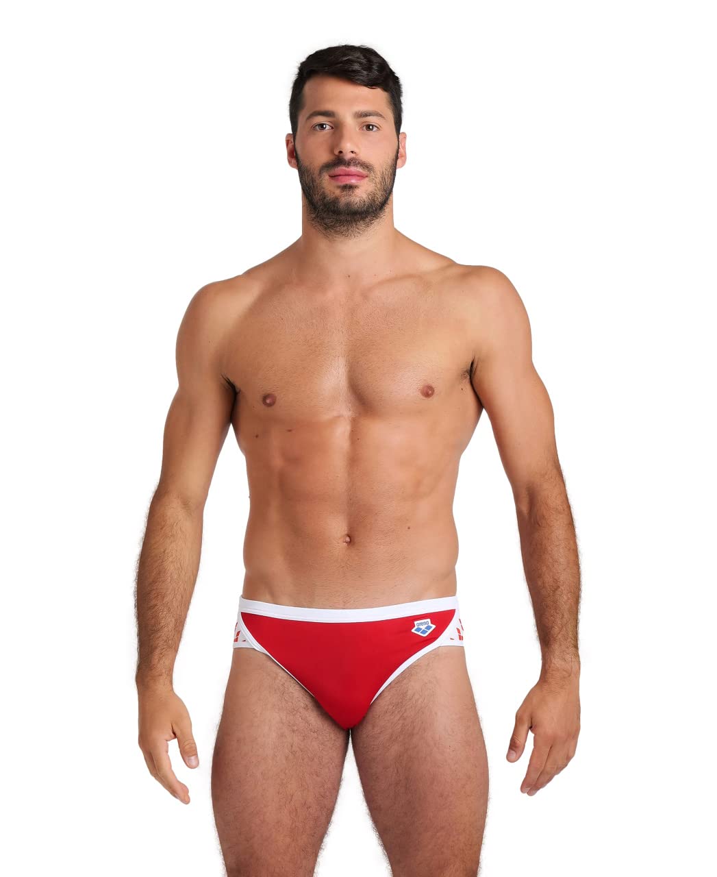 Arena Men's Icons Solid Swim Briefs Professional Training Swimsuit Sports Trunk