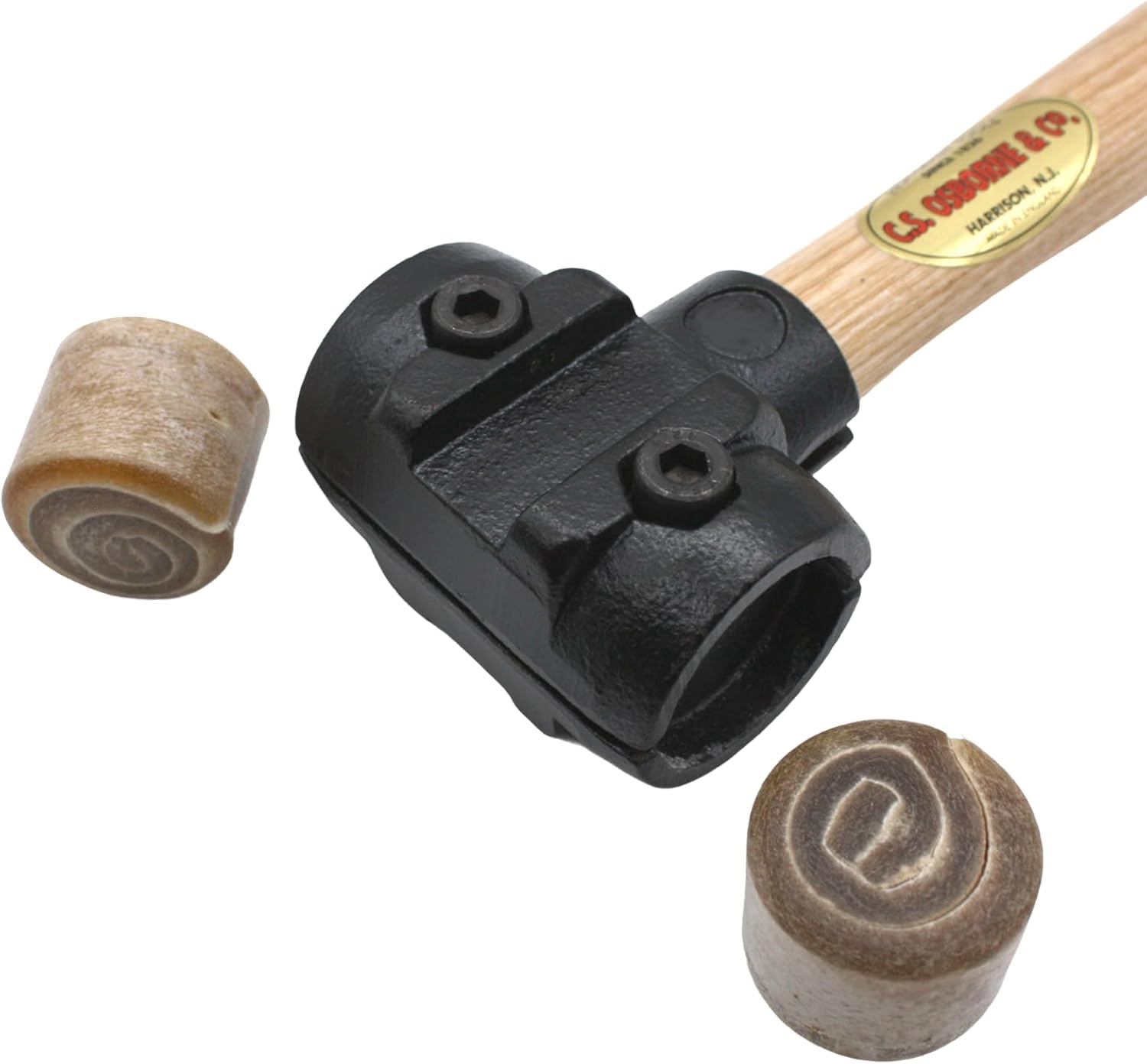 C.S. Osborne #394-3R Rawhide Split Head Hammer Size 3