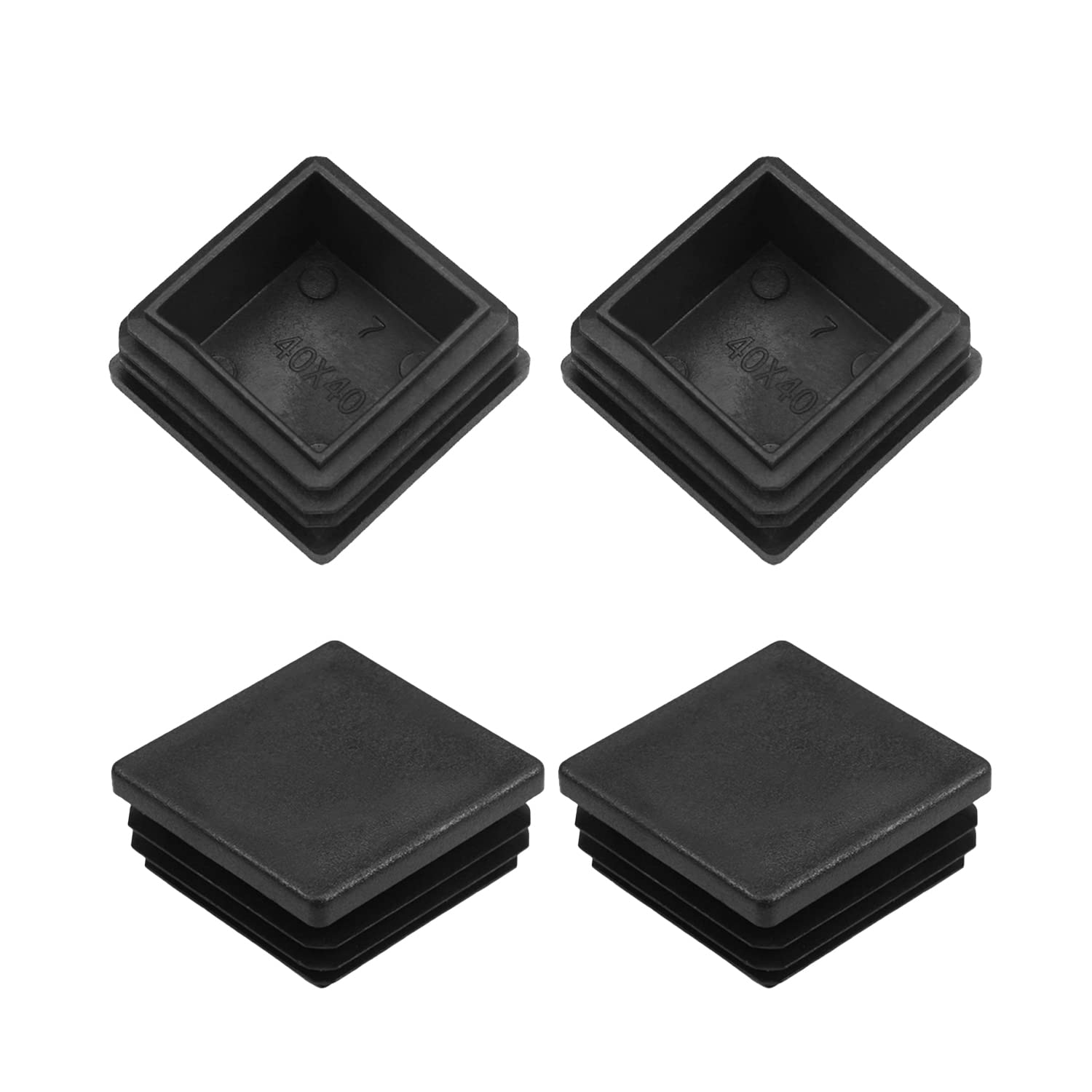 MroMax Lot De 8 Embouts Carrés En Plastique Pour Rampe D