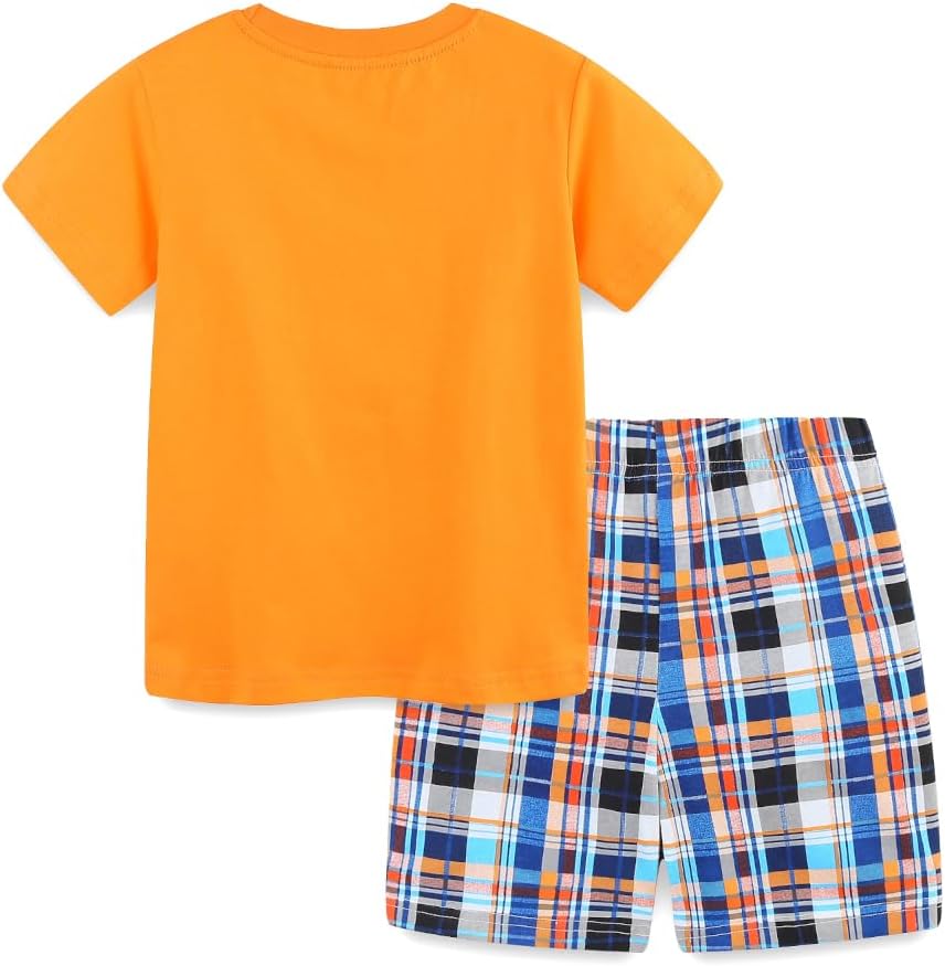 Boys Shorts Set Summer Outfits for Kids Short Sleeve Tshirts Toddler Cartoon Cotton Clothing Set 3-7T - Image 2
