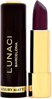 LUNACI Barcelona - Barra de Labios Permanente | Pintalabios Permanente Mate, Vegano - Color Púrpura #Smile MV-12