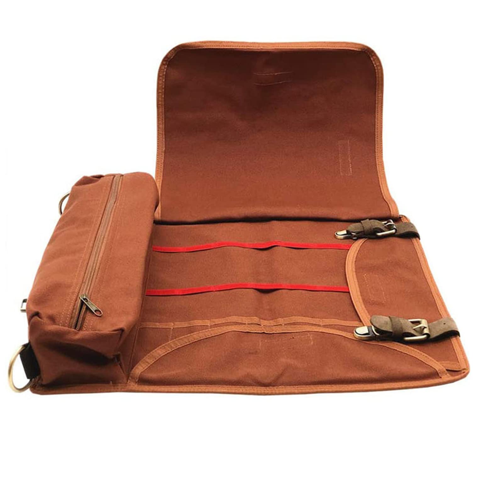Borsa Barman Professionale, Borsa da Bar Portatile, Barman Borsa Arrotolabile con Tracolla Perfetta per la Protezione del Cocktail Set (Solo Borsa)