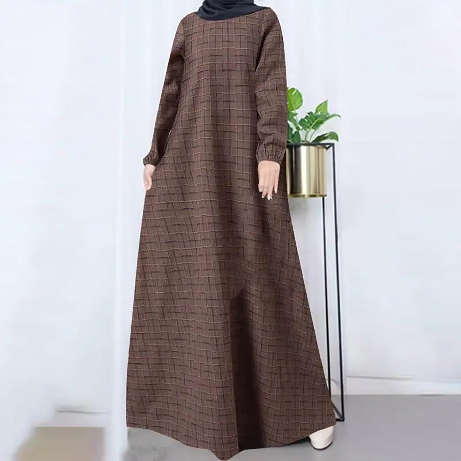 CLMJHG Abaya-Kleid für Frauen, Hochzeit, islamische Kleider, Islam-Kaftan, Hijab, Tasbih, muslimisches Set, islamische Kleidung, Abaya, Jilbab, Dubai-Kaftan für Eid Ramadan