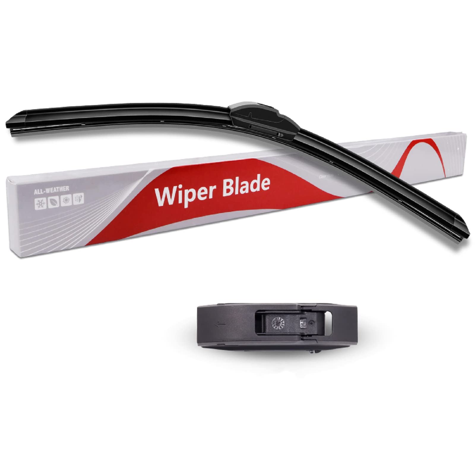 YnGia Wiper Blade, U/J-clip Applicable, Universal Fit for b-m-w, f-iat, f-ord, c-itroen, m-a-serati, v-auxhall, r-enault, m-azda, s-koda, n-issan, s-uzuki, ,h-onda, t-oyota, h-y-u-n-d-a-i, Front（20"）