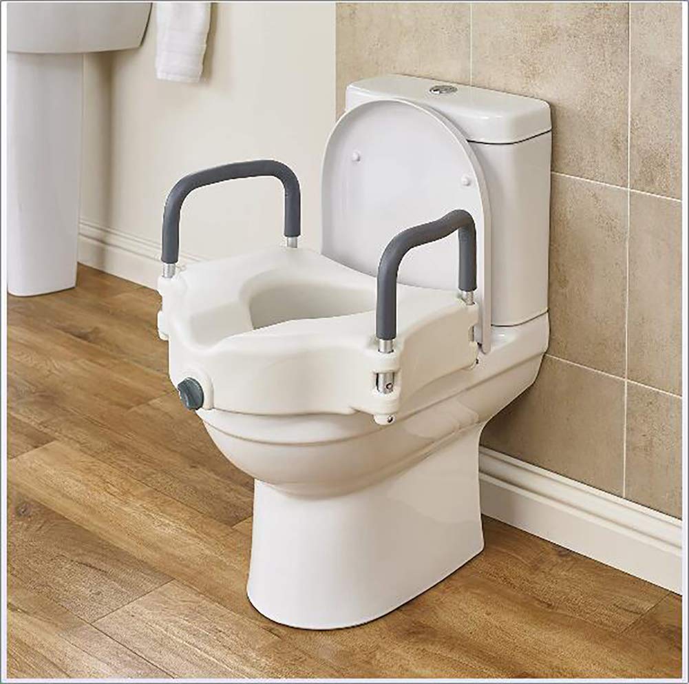 Buy GGKLY Raised Toilet Seat without lid, High Elevated Toilet Seat