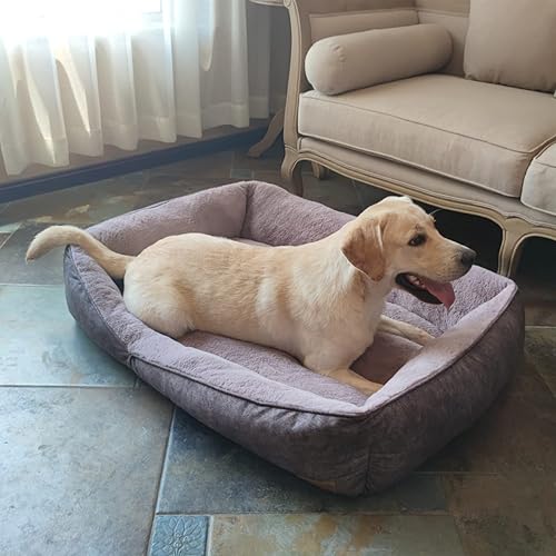 Miniatura 6 de Coohom - Cama rectangular lavable para perro, cómoda y cálida cama de diseño cuadrado simple para mascotas, adecuada para perros medianos y grandes