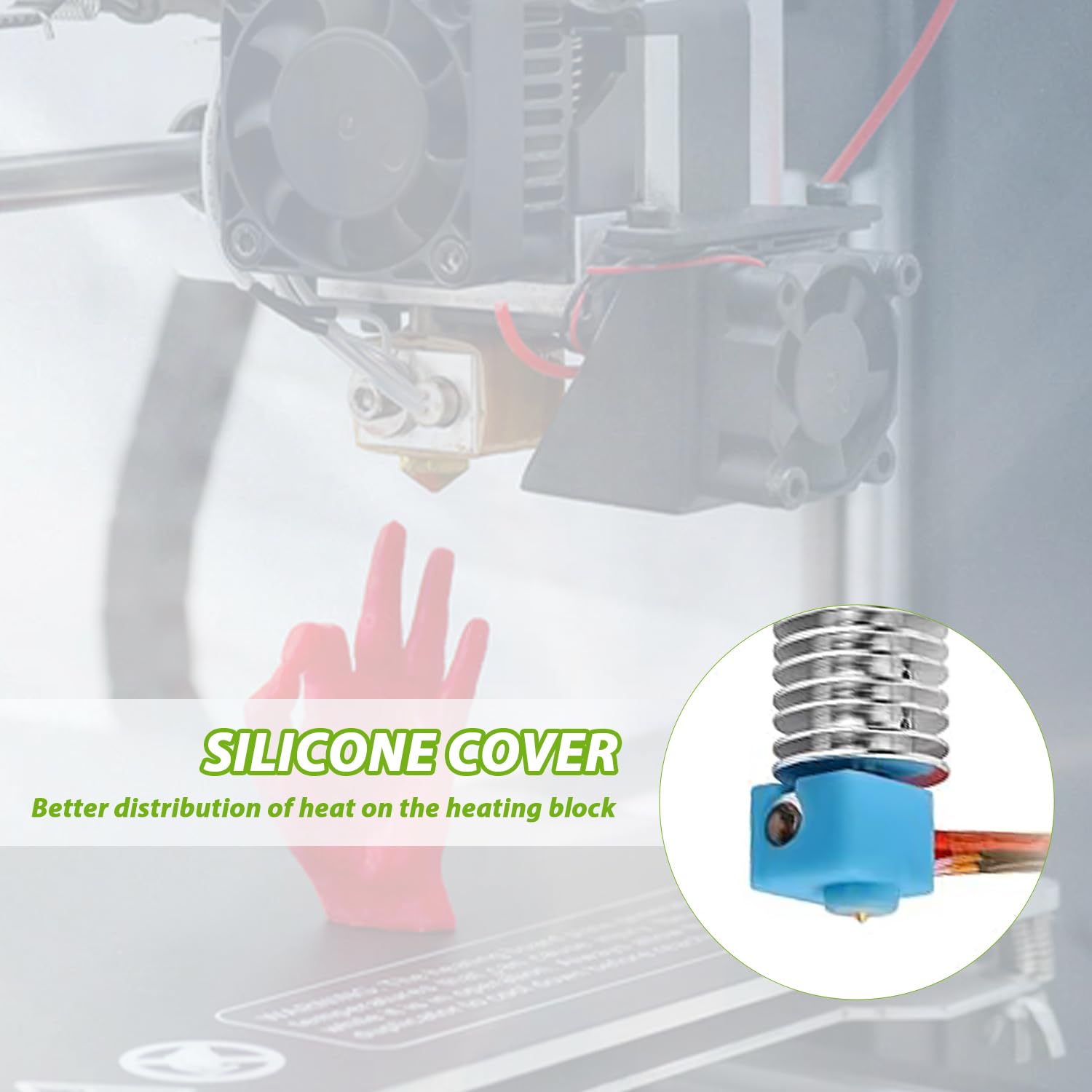 Zestaw hotend Vyper drukarka 3D z 1 silikonowymi skarpetami i 2 dyszami 0,4 mm do Vyper, Kobra Max, Kobra Plus