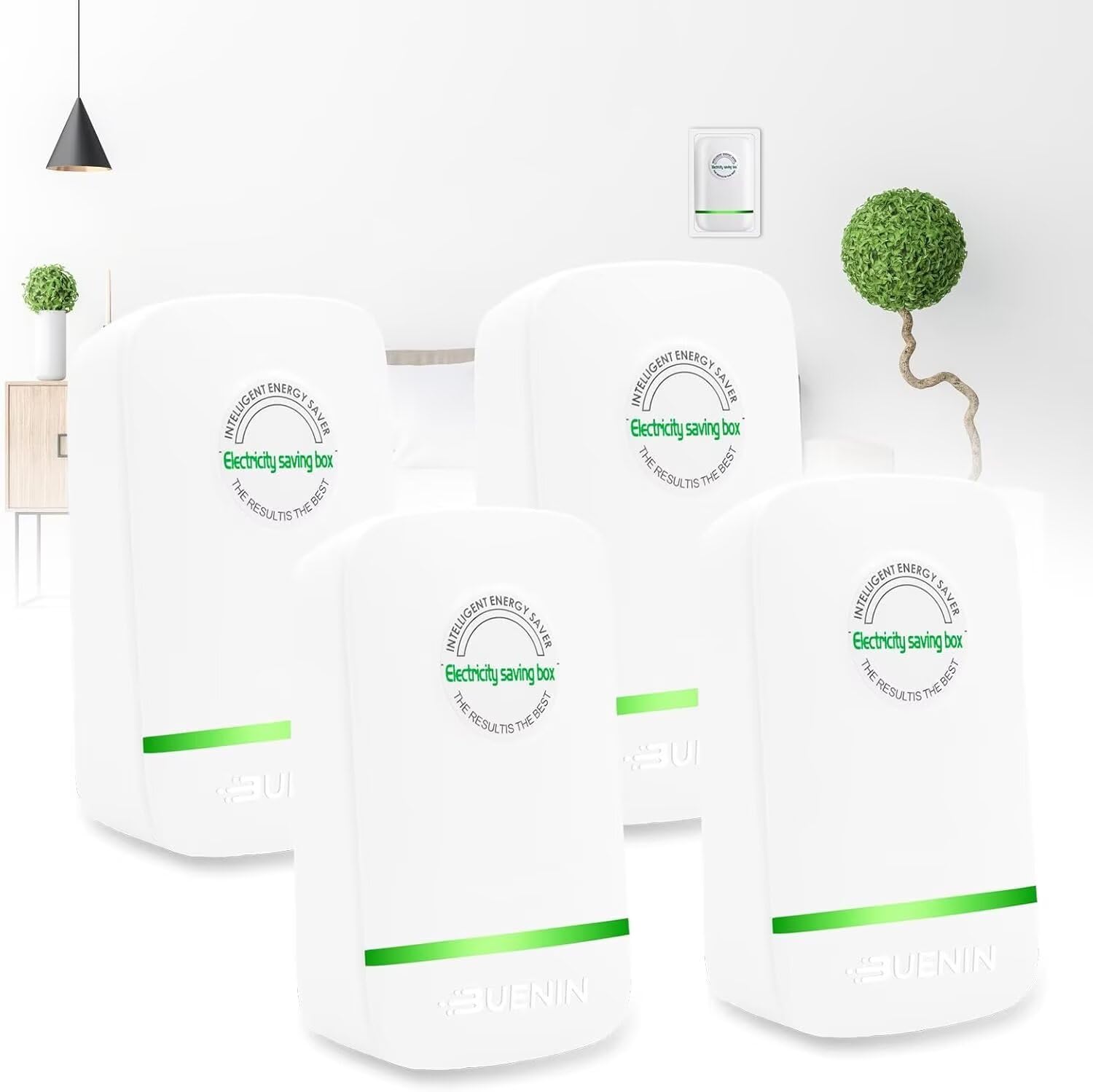 Stop Watt Energy Saving Device Power Saver Electricity Saving Device Save Electricity Stopwatt Energy Saving Device Electricity Saving Box US Plug 110V 30KW 4Pack