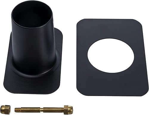 Miniatura 8 de Monarch Rain Chains Cadena de lluvia de copa martillada con adaptador de canalón, repuesto de aluminio negro de 8.5 pies y adaptador de canalón de