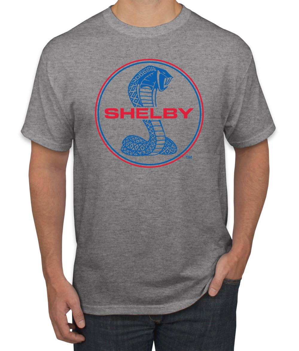 Shelby Cobra USA Logo Emblem Powered by Ford Motors Cars and Trucks Men's T-Shirt