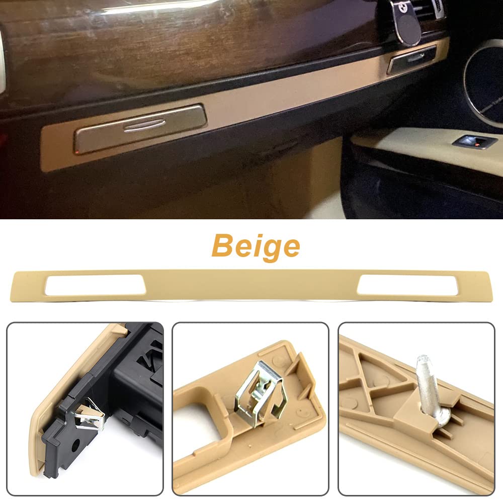 MKptopia Porte-gobelet Console Centrale Gauche Voiture - Compatible BMW E90 E91 E92 E93 Noir