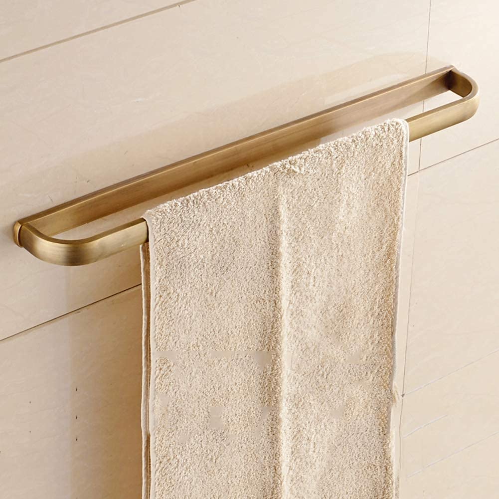 Porte-serviettes rétro en cuivre complet doré 60cm éclat luxe