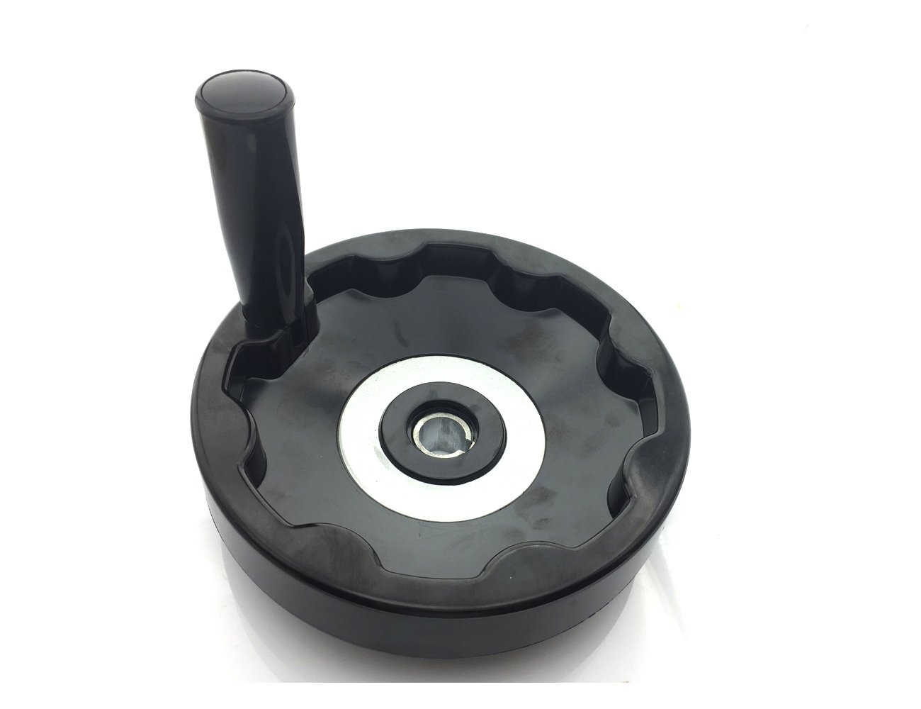 YXQ Hand Wheel with Revolving Handle Black, 16mm Hole Diameter, 155mm Diameter (B07542SDFK) Amazon Price History, Amazon Price Tracker