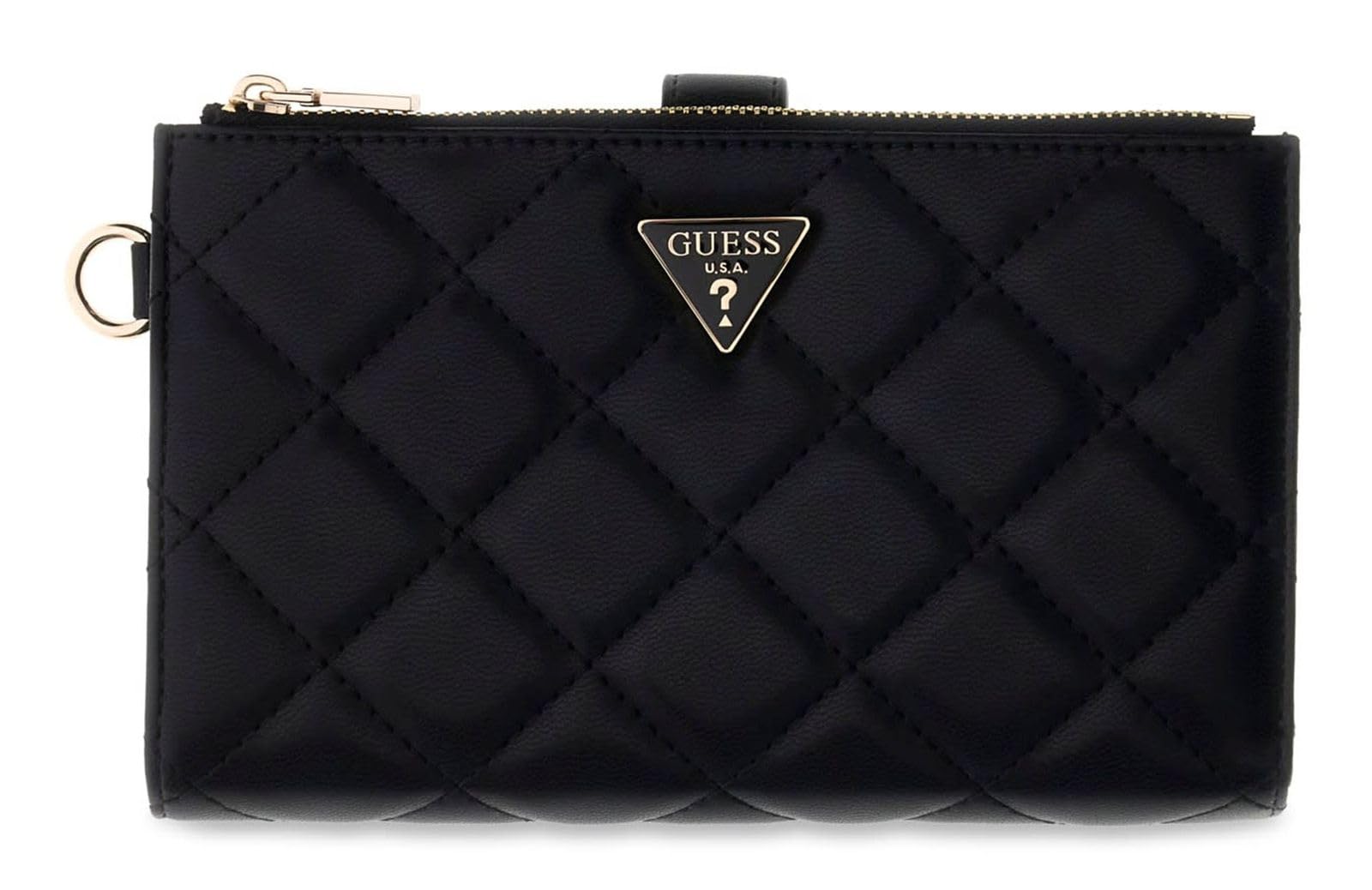 GUESS Monedero Juliet SLG Double Zip Organizer Black Negro