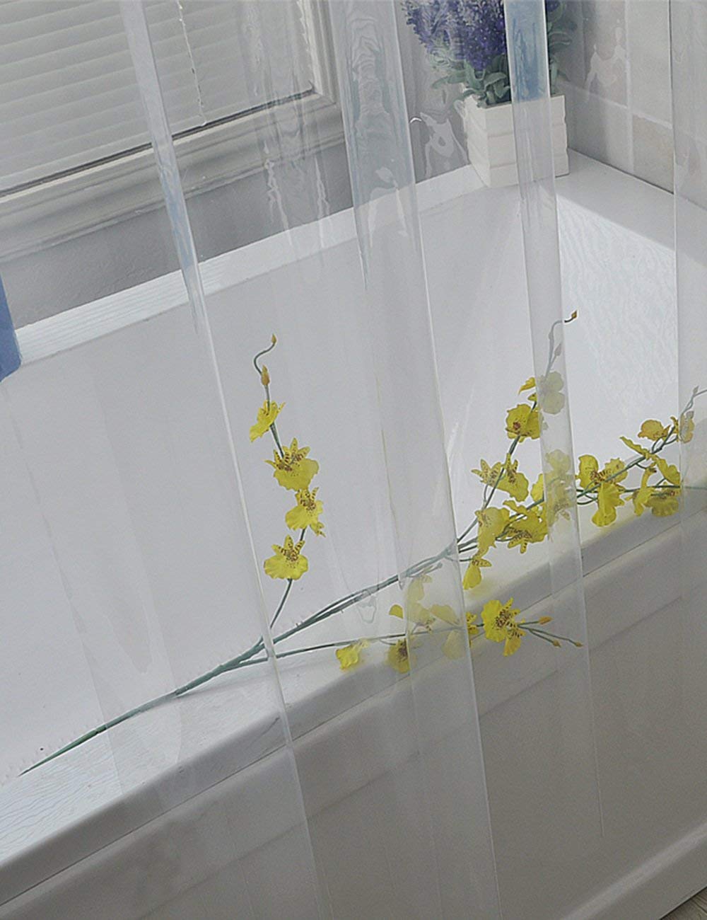 Mu Home - Cortina de ducha impermeable para baño (una variedad de tamaños), 240 x 180 cm.
