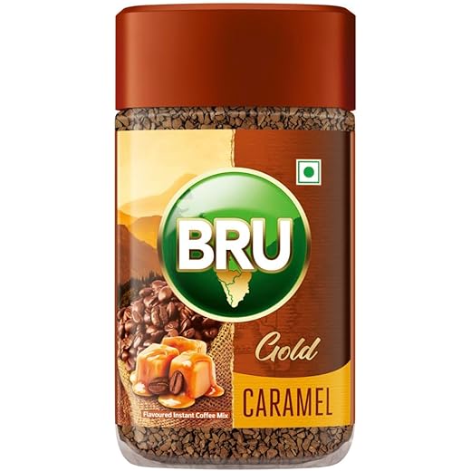 Bru Gold Caramel Flavoured Instant Coffee Flavourful Twist T