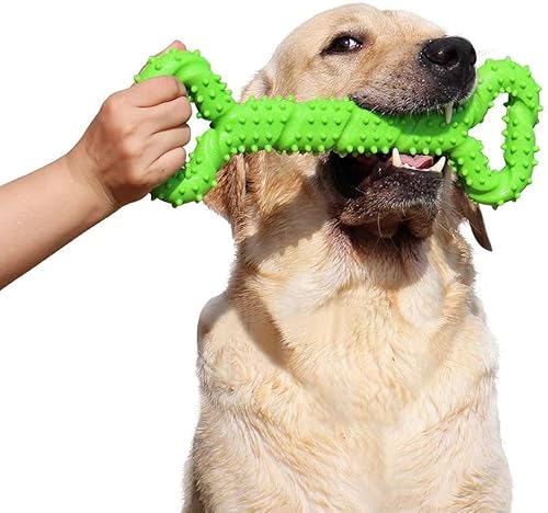 中型犬 大型犬噛むおもちゃ 犬用歯磨きおもちゃ デンタルケア インタラクティブトイ TPR材質 丈夫 ストレス解消犬用おもちゃ
