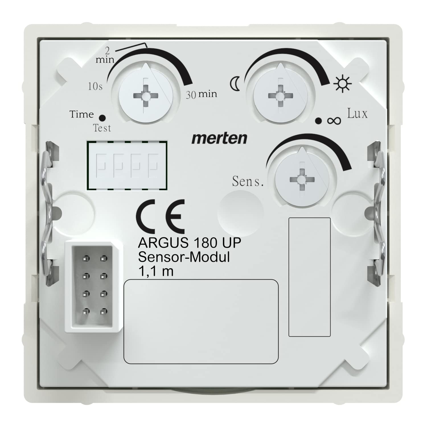Schneider Electric Merten MEG5710-0319 Module capteur Argus 180 UP Système M Détecteur de Mouvement pour intérieur Blanc Polaire Brillant