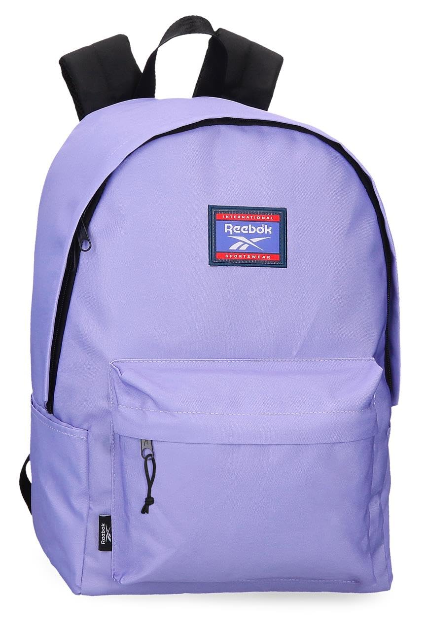 Reebok Brooklyn Colors School Backpack, Purple, 31.5 x 45 x 15 cm, 21.26 L, Polyester by Joumma Bags