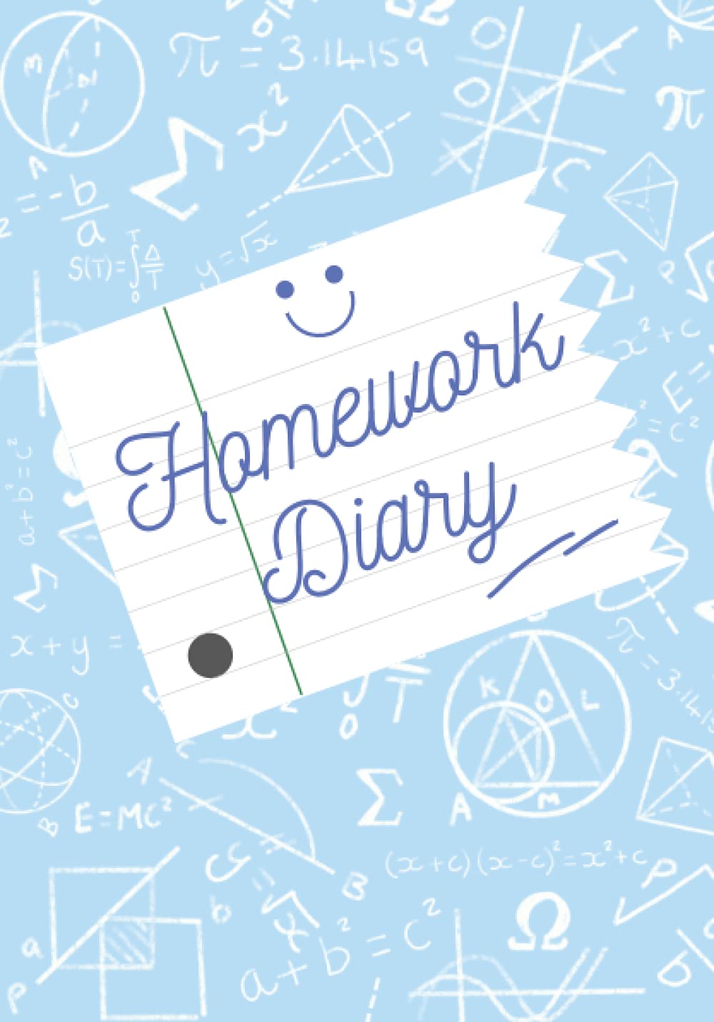 Homework Diary: Blue two page weekly planner for college or school | Track subjects, description and due date | Great way for students to get organised