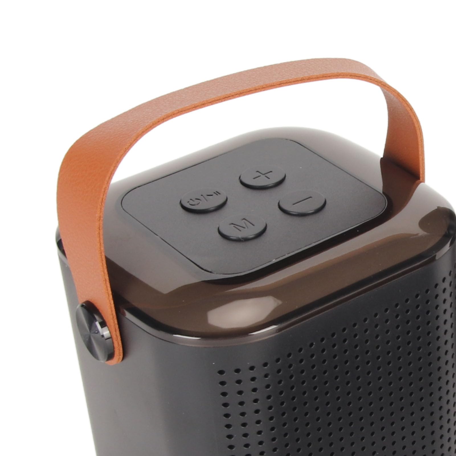 Mini Máquina de Karaoke, Diseño Moderno, Altavoz, Kit de Micrófono, Luz RGB para TV Doméstica (Negro)