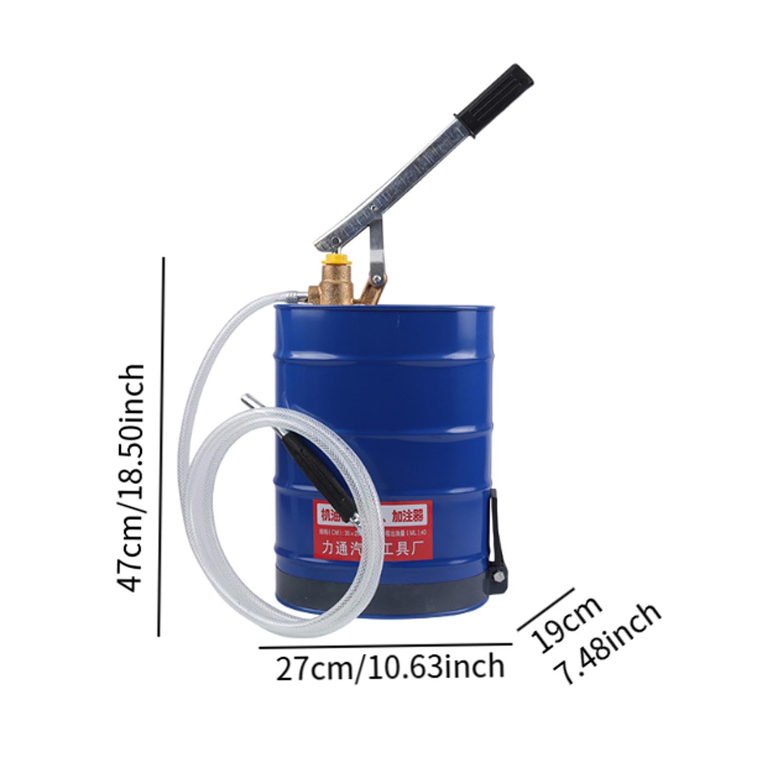 Pompa Oiler Mano a pressione manuale Manuale del motore Filer dell'olio di riempimento per manutenzione automatica dell'olio riempitivo manuale della, Blu
