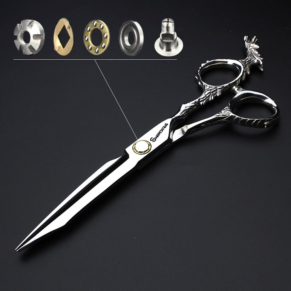 6 / Inch professionnel ciseaux de coupe de cheveux set, ciseaux de coupe tranchants, spécial pour les coiffeurs (6 pouces - 2PC)