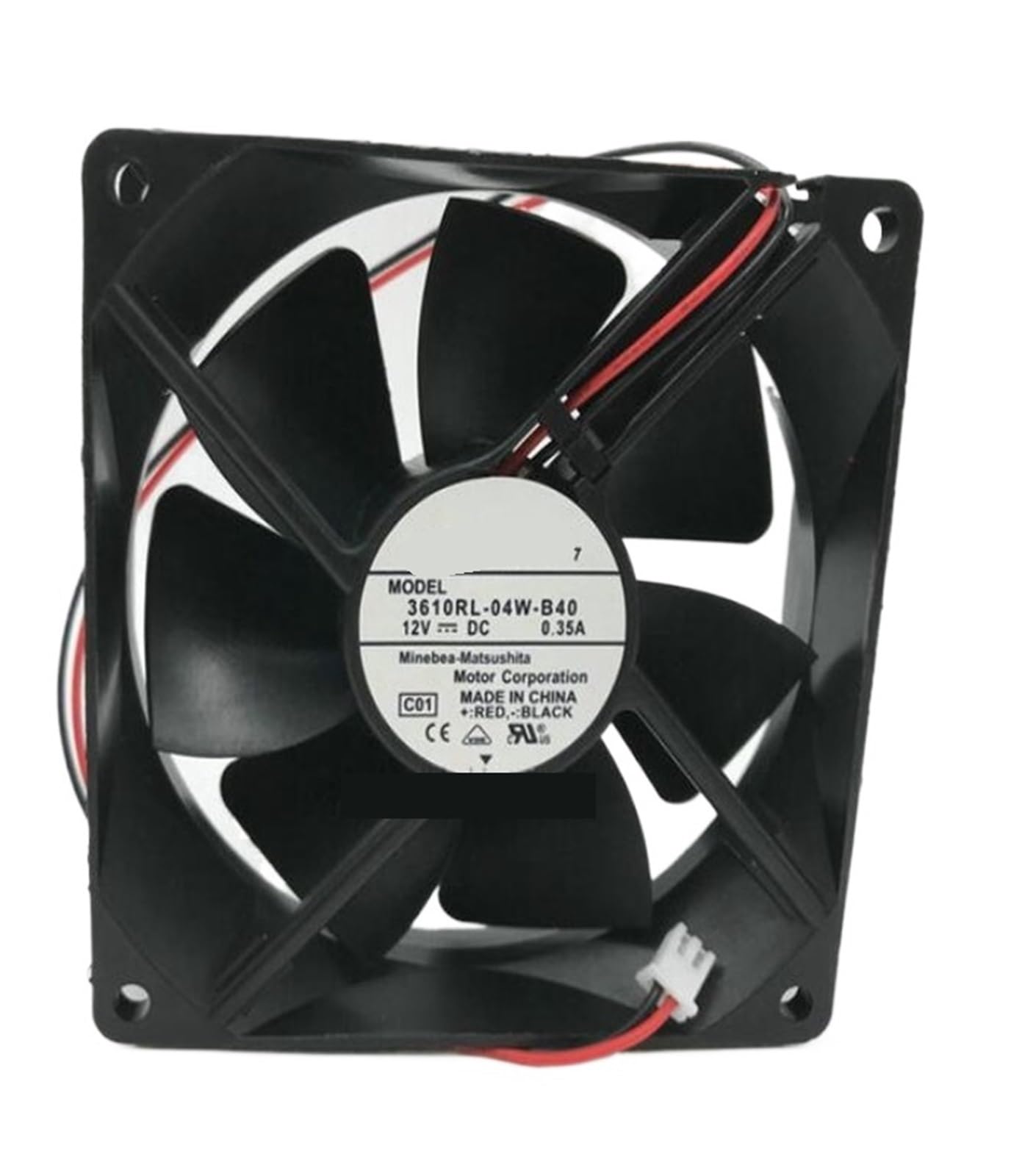LZIKKGKI 3610RL-04W-B40 DC12V 0.35A 9CM 9025 Two-wire fan