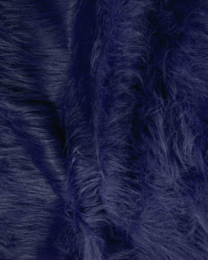 Prokart Soft Faux Fur Fabric Cloth – 60 Inch Wide Pana | Fur Fabric Decorative Cloth for Crafting Soft Toys, Fancy Dress, Baby Photoshoot, Wedding Mandap & Party Décor (Navy Blue, 1 Mtr)