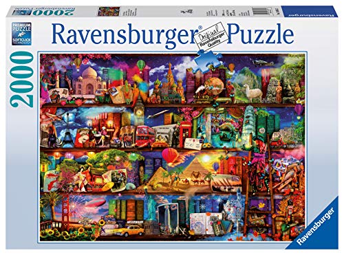 Ravensburger Aimee Stewart Travel Shelves 2000 Piece Jigsaw Puzzle for Adults & for Kids Age 12 and Up