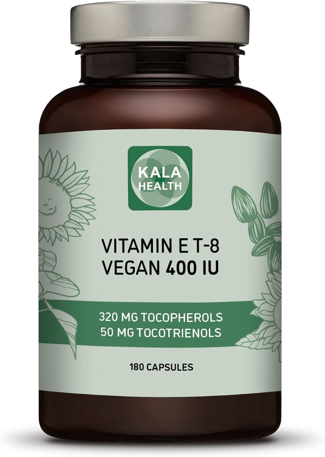 Kala Health Vitamin E All 8 Tocopherols + Tocotrienols 400 IU Vegan