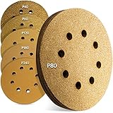 INNONEXXT® Premium Schleifpapier Set Gold | Ø 125mm, 60 Stück, 8-Loch | Exzenter Schleifscheiben, Schleifblätter rund universell, Schleifpapier Klett | je10x: P40 - P240 für Holz, Metall & Farbe