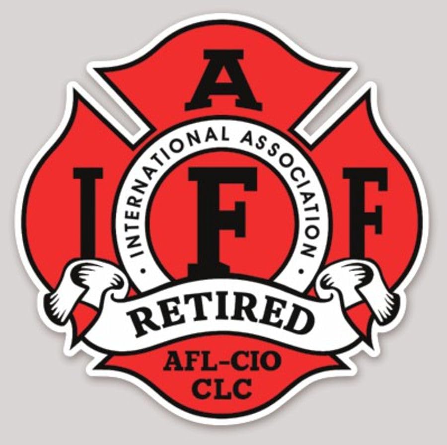 4 Inch Non Reflective Retired IAFF Firefighter Maltese Cross Sticker Decal